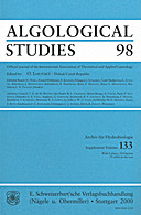 Cover image of: Algological Studies/Archiv für Hydrobiologie, Supplement Volumes No. 98