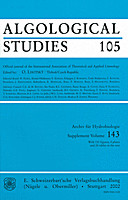 Cover image of: Algological Studies/Archiv für Hydrobiologie, Supplement Volumes No. 105
