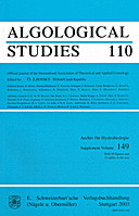 Cover image of: Algological Studies/Archiv für Hydrobiologie, Supplement Volumes No. 110