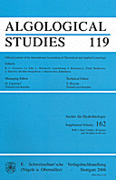 Cover image of: Algological Studies/Archiv für Hydrobiologie, Supplement Volumes No. 119