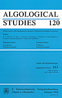 Cover image of: Algological Studies/Archiv für Hydrobiologie, Supplement Volumes No. 120