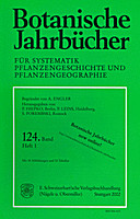 Cover image of: Botanische Jahrbücher für Systematik, Pflanzengeschichte und Pflanzengeographie Band 124 Heft 1