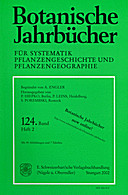 Cover image of: Botanische Jahrbücher für Systematik, Pflanzengeschichte und Pflanzengeographie Band 124 Heft 2