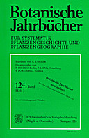Cover image of: Botanische Jahrbücher für Systematik, Pflanzengeschichte und Pflanzengeographie Band 124 Heft 3