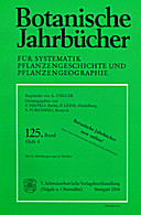 Cover image of: Botanische Jahrbücher für Systematik, Pflanzengeschichte und Pflanzengeographie Band 125 Heft 4