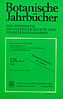 Cover image of: Botanische Jahrbücher für Systematik, Pflanzengeschichte und Pflanzengeographie Band 126 Heft 1