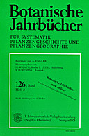 Cover image of: Botanische Jahrbücher für Systematik, Pflanzengeschichte und Pflanzengeographie Band 126 Heft 2