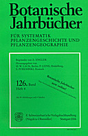 Cover image of: Botanische Jahrbücher für Systematik, Pflanzengeschichte und Pflanzengeographie Band 126 Heft 4