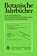 Cover image of: Botanische Jahrbücher für Systematik, Pflanzengeschichte und Pflanzengeographie Band 127 Heft 4
