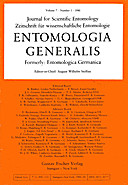 Cover image of: Entomologia Generalis Volume 7 Number 1