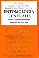 Cover image of: Entomologia Generalis Volume 8 Number 1
