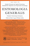 Cover image of: Entomologia Generalis Volume 9 Number 1-2