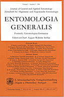Cover image of: Entomologia Generalis Volume 9 Number 3