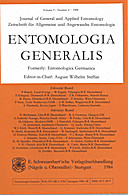 Cover image of: Entomologia Generalis Volume 9 Number 4