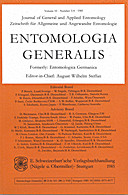 Cover image of: Entomologia Generalis Volume 10 Number 3-4