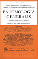 Cover image of: Entomologia Generalis Volume 12 Number 2-3