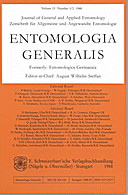 Cover image of: Entomologia Generalis Volume 13 Number 1-2