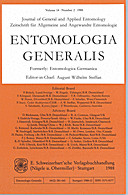 Cover image of: Entomologia Generalis Volume 14 Number 2