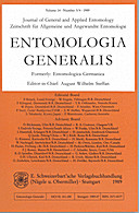 Cover image of: Entomologia Generalis Volume 15 Number 1