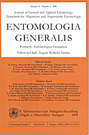 Cover image of: Entomologia Generalis Volume 15 Number 2