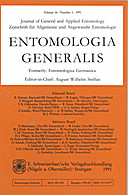 Cover image of: Entomologia Generalis Volume 16 Number 1