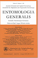 Cover image of: Entomologia Generalis Volume 16 Number 2
