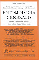 Cover image of: Entomologia Generalis Volume 16 Number 3