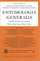 Cover image of: Entomologia Generalis Volume 16 Number 4