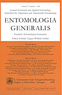 Cover image of: Entomologia Generalis Volume 17 Number 1