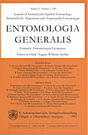 Cover image of: Entomologia Generalis Volume 17 Number 3