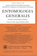 Cover image of: Entomologia Generalis Volume 18 Number 3-4