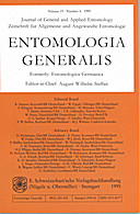 Cover image of: Entomologia Generalis Volume 19 Number 4