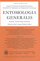 Cover image of: Entomologia Generalis Volume 20 Number 1-2