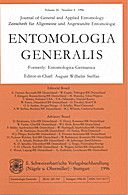 Cover image of: Entomologia Generalis Volume 20 Number 4