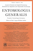 Cover image of: Entomologia Generalis Volume 21 Number 1-2