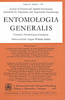 Cover image of: Entomologia Generalis Volume 22 Number 1