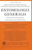 Cover image of: Entomologia Generalis Volume 23 Number 3