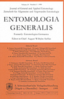 Cover image of: Entomologia Generalis Volume 24 Number 3