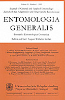 Cover image of: Entomologia Generalis Volume 25 Number 1