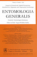 Cover image of: Entomologia Generalis Volume 26 Number 3