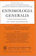 Cover image of: Entomologia Generalis Volume 28 Number 3