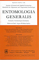 Cover image of: Entomologia Generalis Volume 28 Number 4