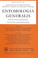 Cover image of: Entomologia Generalis Volume 29 Number 1