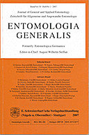 Cover image of: Entomologia Generalis Volume 30 Number 1