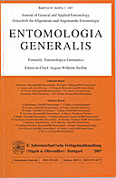 Cover image of: Entomologia Generalis Volume 30 Number 3