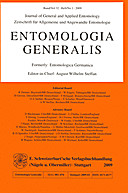 Cover image of: Entomologia Generalis Volume 32 Number 1
