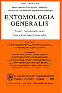 Cover image of: Entomologia Generalis Volume 32 Number 3