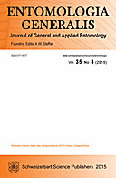 Cover image of: Entomologia Generalis Volume 35 Number 3