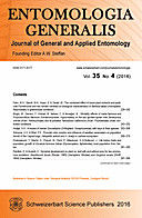 Cover image of: Entomologia Generalis Volume 35 Number 4