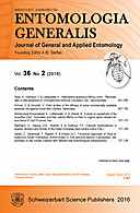 Cover image of: Entomologia Generalis Volume 36 Number 2
